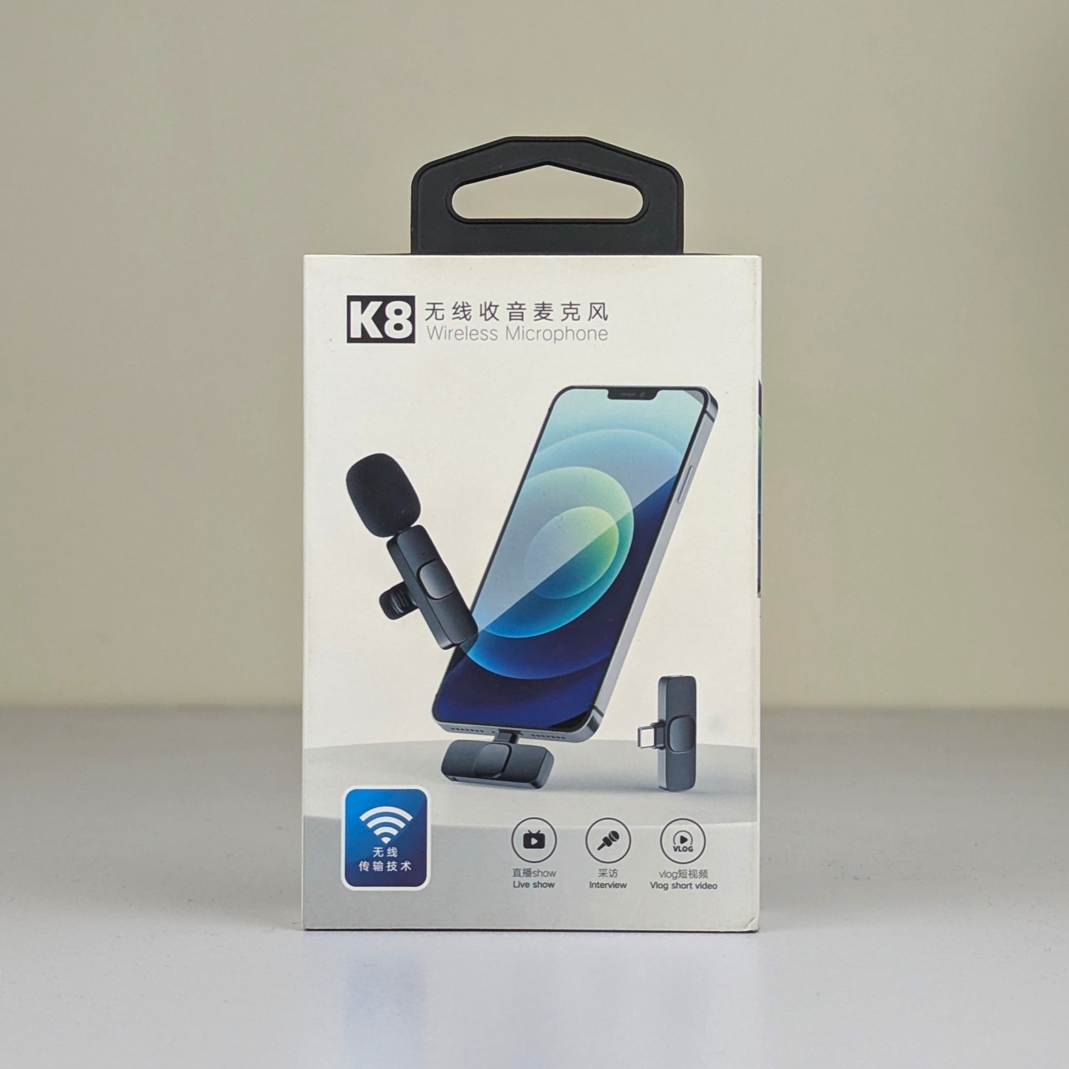 K8 Collar Wireless Microphone Type C Supported