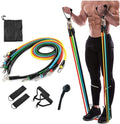 11 In 1 Natural Rubber Power Resistance Bands Exercise Belt For Home Office Outdoor Gym Equipment